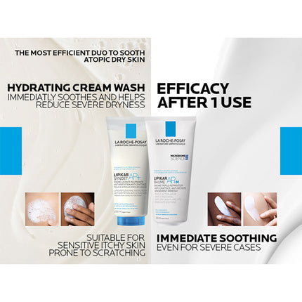 La Roche Posay , NEW Lipikar Baume AP+M Moisturising Body Balm For Dry & Eczema-Prone Skin, 200ml, ECO Tube