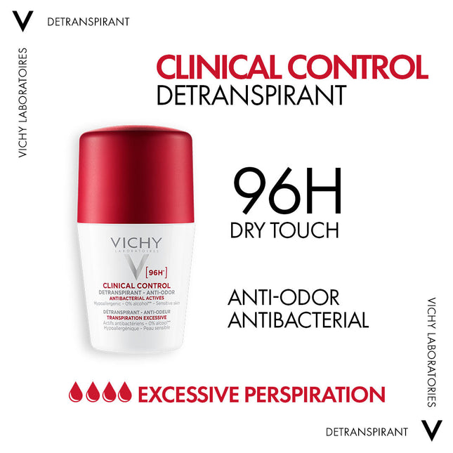 Vichy 96 Hour Clinical Control Deodorant For Women 50ml
