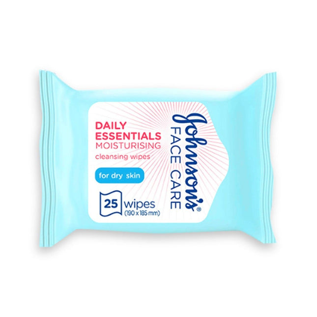 Johnson and Johnson Facial Wipes Micellar Moisturizing-Dry Blue 25's