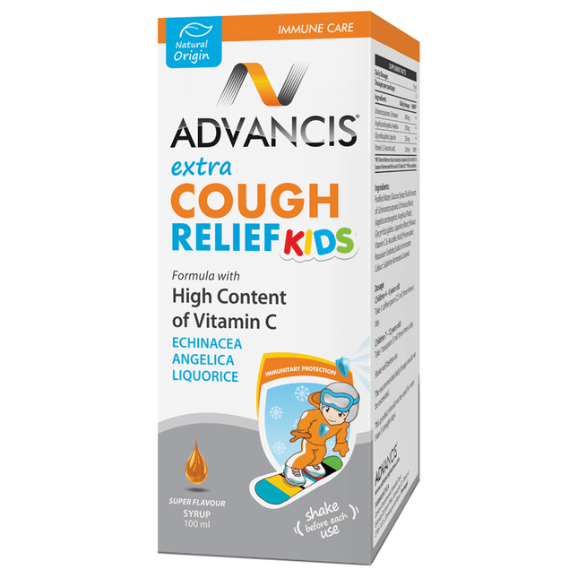 EXTRA COUGH RELIEF Kids
 - 100 ml Syrup Bottle