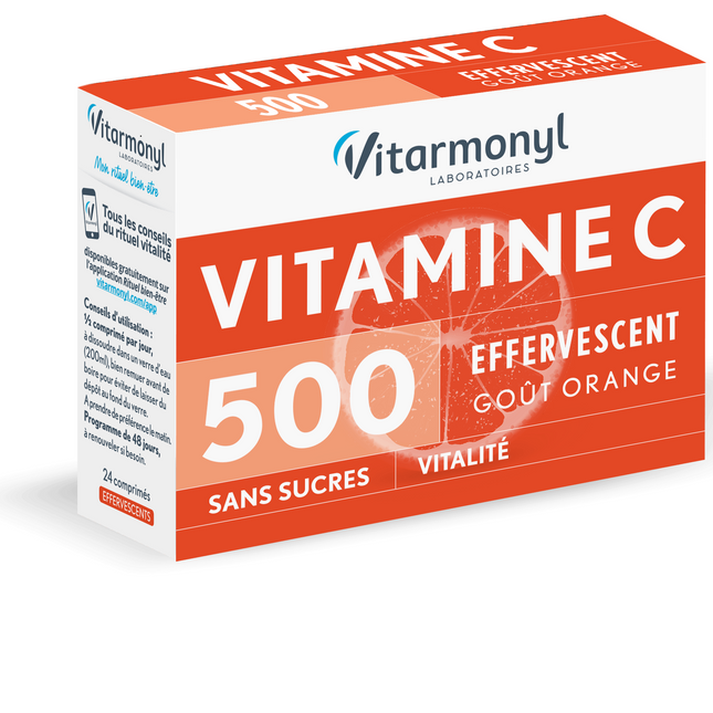 Vitamin C 500 Effervescent - 24 Tablet