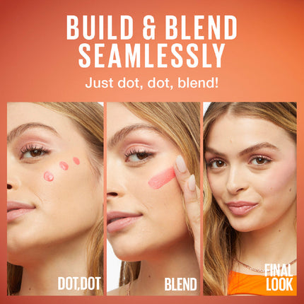 Maybelline Sunkisser 12H Longwear Multi-use Matte Liquid Blush, Bronzer, Blendable, Buildable