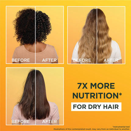Garnier Ultra Doux Banana Vegan Hair Food 3in1 Mask for dry hair, Boosted with Vitamins C, E & F