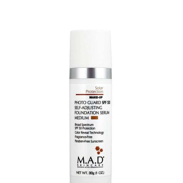 M.A.D. Photoguard Spf50 Self Adjusting Foundation Serum: Medium