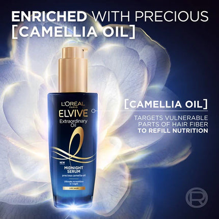 Elvive Extraordinary Oil Midnight Serum 100ml - For Dry Hair