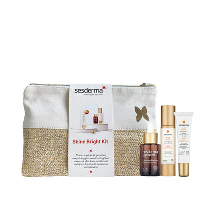 Shine Bright Kit: :Hidraderm Hyal Facial Cream 50ml + C Vit Radiance Glowing Fluid 50ml + C-Vit Eye Contour Cream 15ml
