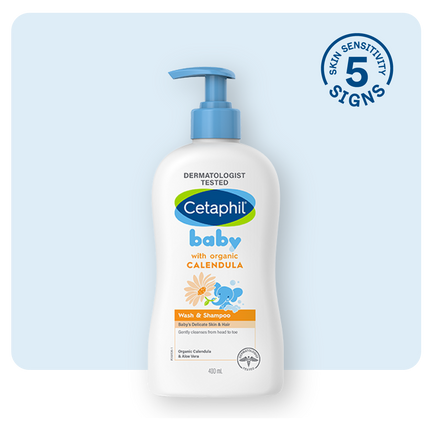 Cetaphil Baby Calendula Wash & Shampoo 400ML Pump
