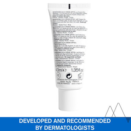 Bariéderm Cica-Cream With Cu-Zn SPF50 40ML