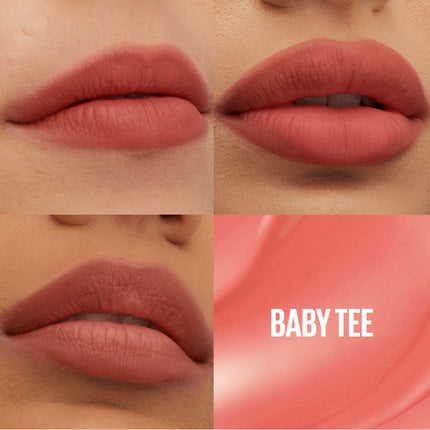 Maybelline Super Stay Teddy Tint  Soft Blurred Matte Lip Tint | 12h Longwear, Transfer proof