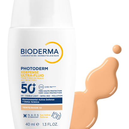 BIODERMA PHOTODERM XDEFENSE ULTRA FLUID SPF50+ SHADE 02 40 ml