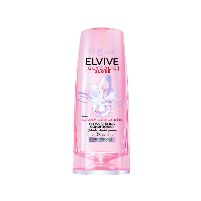 L’Oréal Paris, Elvive, Glycolic Gloss Conditioner, Our 1st at home glossing treatment, 5% [Gloss Complex] with Glycolic Acid, 200ml