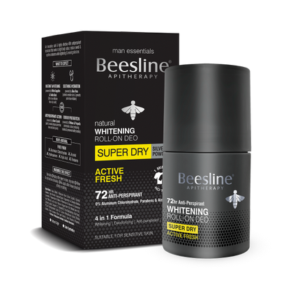 Whitening Roll-On Deo  Super Dry, Silver Power - Active Fresh