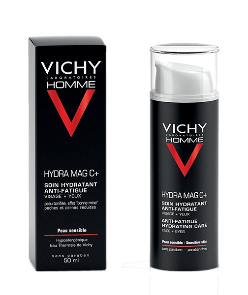Vichy Homme Hydra Mag C + Anti-Fatigue Moisturizer For Face And Eyes 50ML